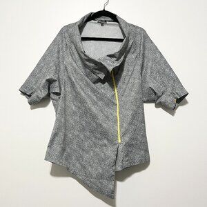 Asymmetrical Athletic Jacket S Futuristic Contemporary Cyber Punk Avant Garde